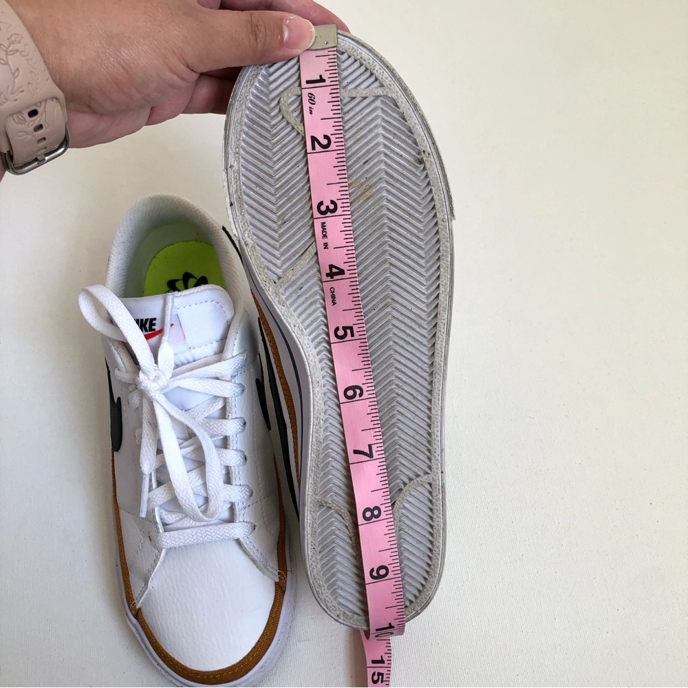 Nike Court Legacy Sneakers | White, Black, Desert Ochre Size 7 Athletic Casual - Picture 13 of 13